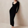 Alve Black Tricot Maxi Dress