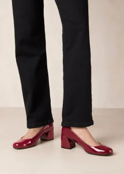 Antoine Onix Burgundy Leather Pumps