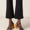 Aubrey Black Leather Sandals