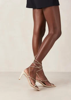Bellini Cream Leather Sandals