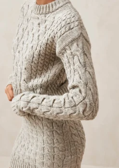 Blossom Gray Tricot Sweater