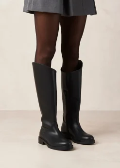 Carson Black Vegan Leather Boots