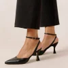 Cinderella Black Leather Pumps