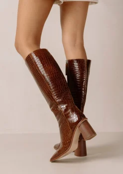 East Alli Brown Leather Boots