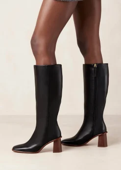 East Black Leather Boots