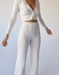 Easy Cream Tricot Pants