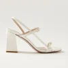 Elyn Cream Leather Sandals