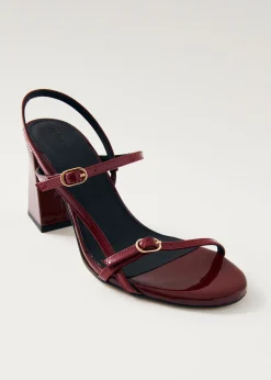 Elyn Onix Burgundy Leather Sandals