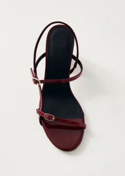 Elyn Onix Burgundy Leather Sandals