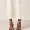 Grace Corn Cream Vegan Leather Sandals