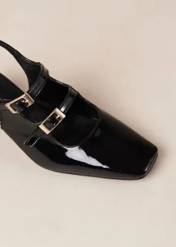 Hanna Onix Black Vegan Leather Pumps