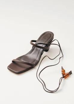 Imani Brown Leather Sandals