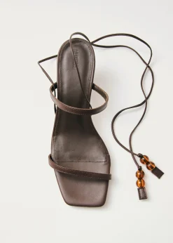 Imani Brown Leather Sandals