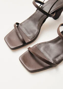 Imani Brown Leather Sandals