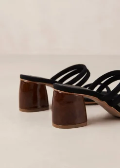 Indiana Black Leather Sandals