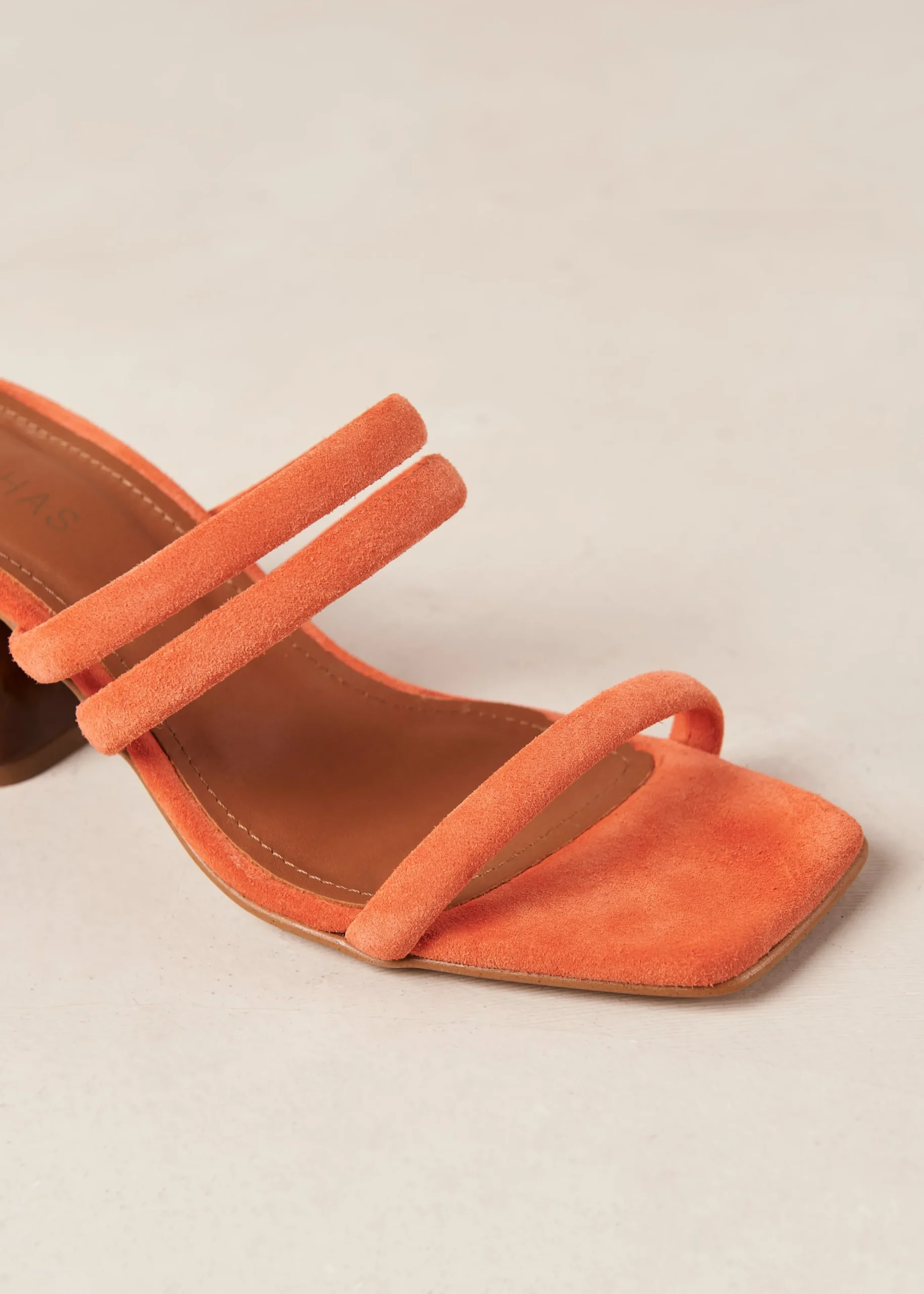 Indiana Pomelo Orange Leather Sandals