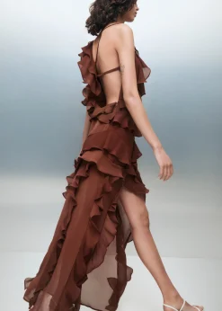 Isabelle Brown Maxi Dress