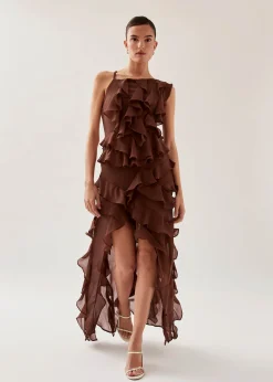 Isabelle Brown Maxi Dress