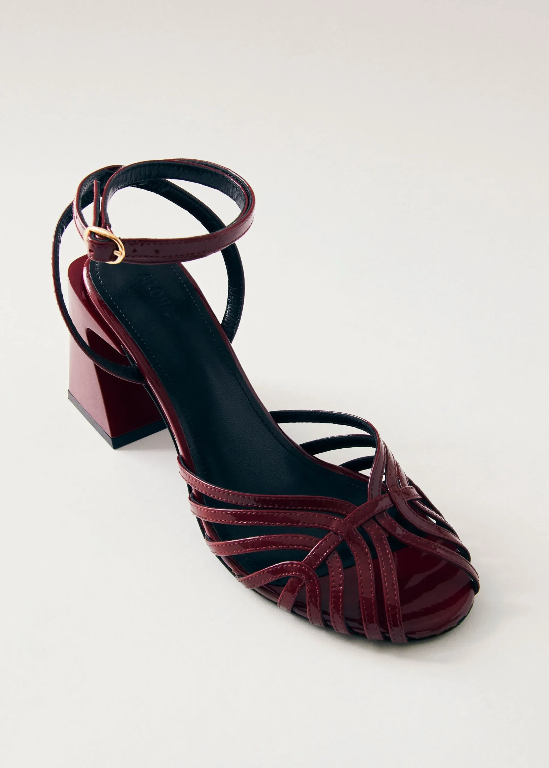 Jessa Onix Burgundy Leather Sandals