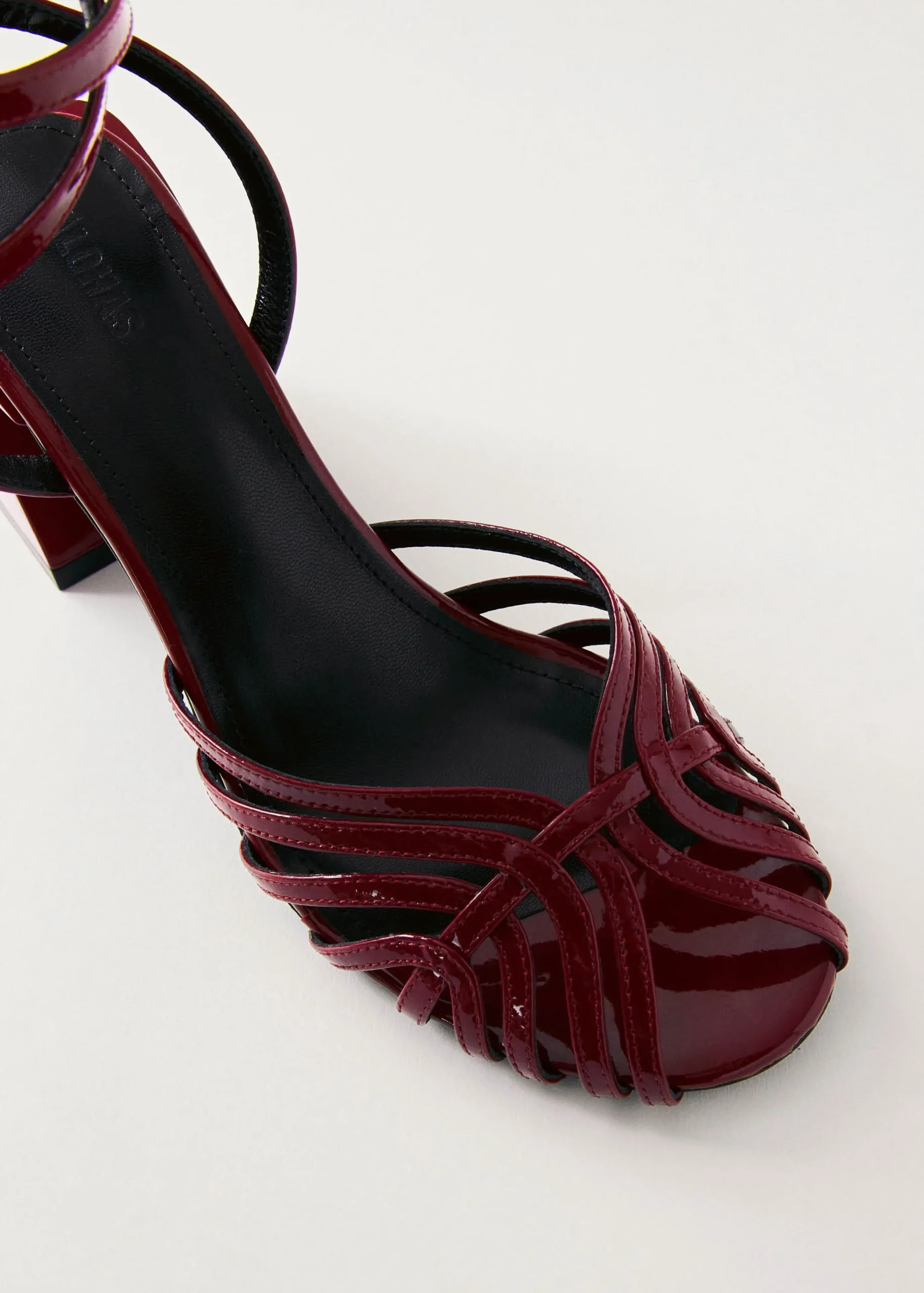Jessa Onix Burgundy Leather Sandals