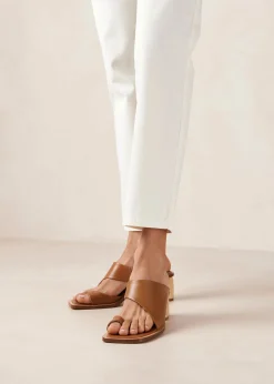 Josie Tan Leather Sandals