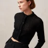 Kine Black Tricot Cardigan