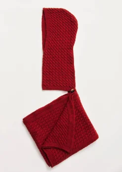 Kylie Red Tricot Scarf