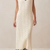Lia Ecru Maxi Dress