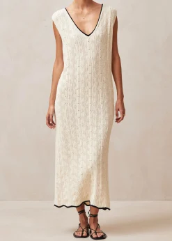 Lia Ecru Maxi Dress