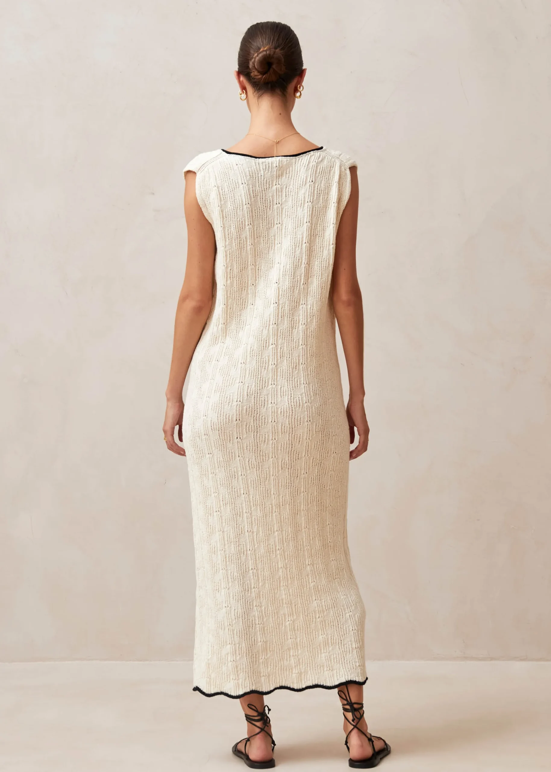 Lia Ecru Maxi Dress