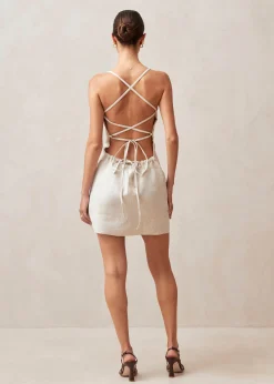 Lina Natural Mini Dress