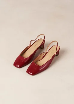 Lindy Bliss Red Leather Pumps