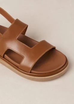 Lorelei Tan Leather Sandals