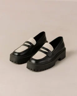 Mask Black Vegan Leather Loafers