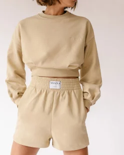 Menina Crop Sweatshirt Granola