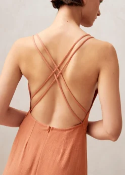 Mia Orange Maxi Dress