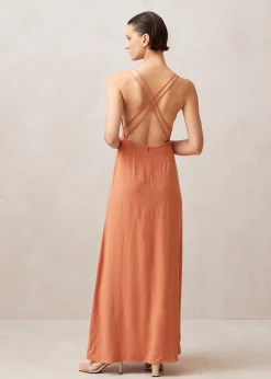 Mia Orange Maxi Dress