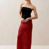 Misi Shimmer Red Skirt