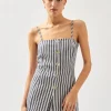 Nadine Stripes Blue And White Top