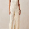 Namo Ecru Tricot Jumpsuit