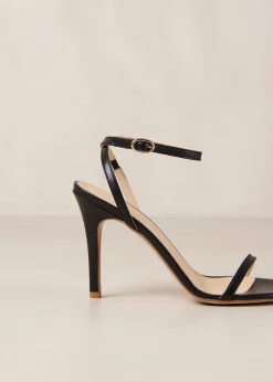 Otis Black Leather Sandals