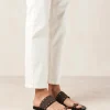 Riley Grey Leather Sandals