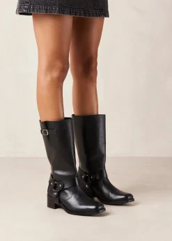 Rocky Black Leather Boots