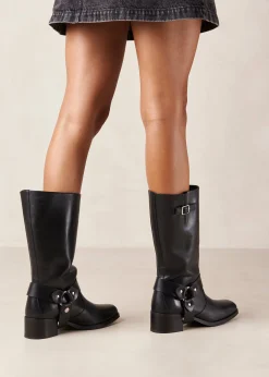 Rocky Black Leather Boots