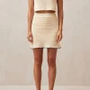 Roma Ecru Tricot Skirt
