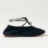 Rosemary Crochet Black Ballet Flats