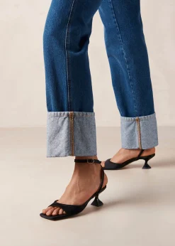 Skye Silky Black Sandals