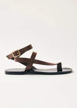 Tallula Brown Leather Sandals