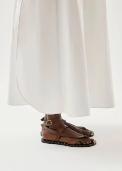 Tallula Brown Leather Sandals