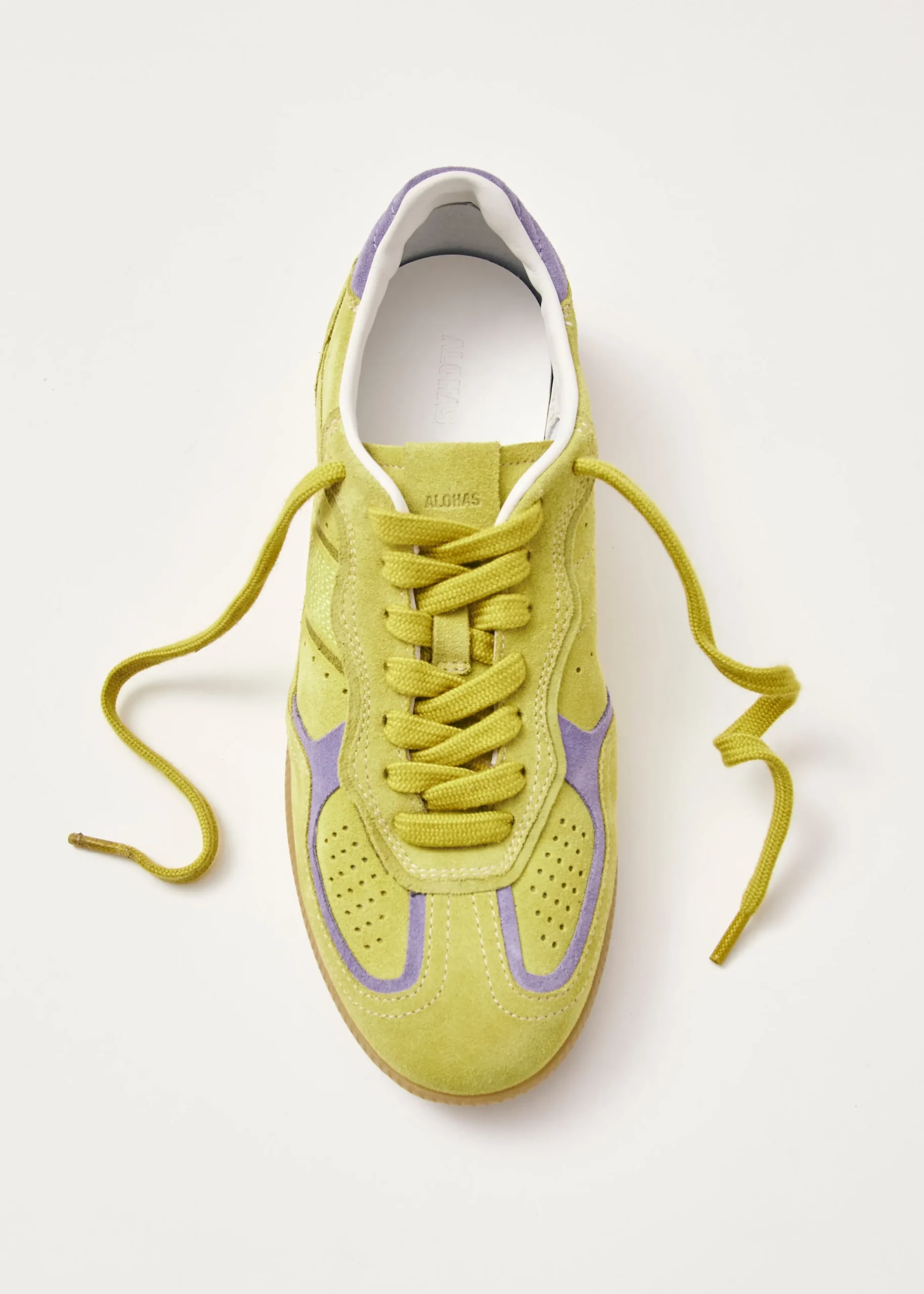 Tb.490 Rife Acid Green Leather Sneakers